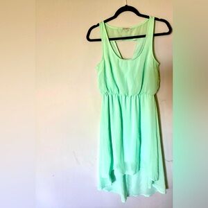 Charlotte Russe mint high low dress size medium